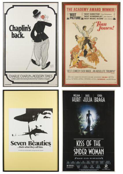 Appraisal: Four Framed Vintage Movie Posters titles include Tom Jones United