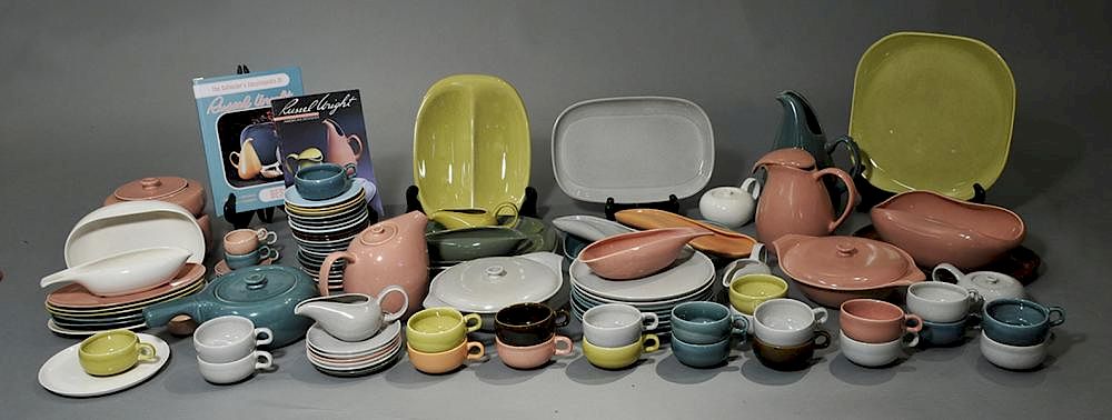 Appraisal: Extensive collection of Russel Wright Mid-Century pottery Extensive collection of