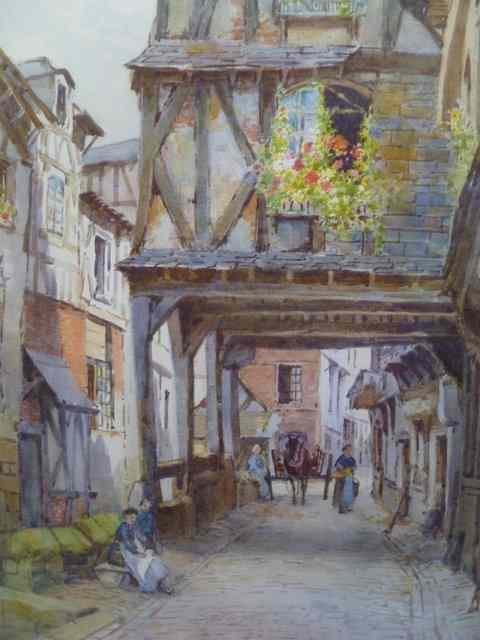 Appraisal: MARY S HAGARTY - Caudebec-en-Caux initials lower left watercolour and