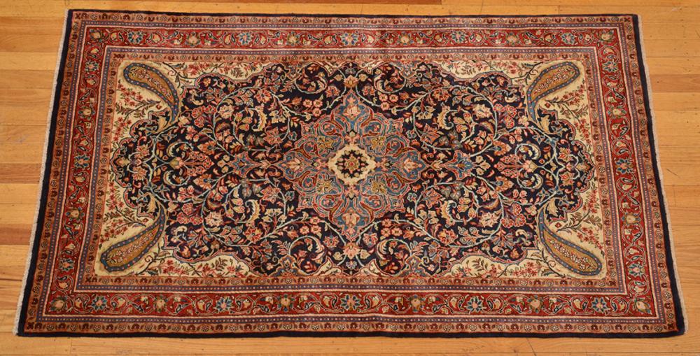 Appraisal: FINE SAROUQ Fine weave from the Arak province Classic floral