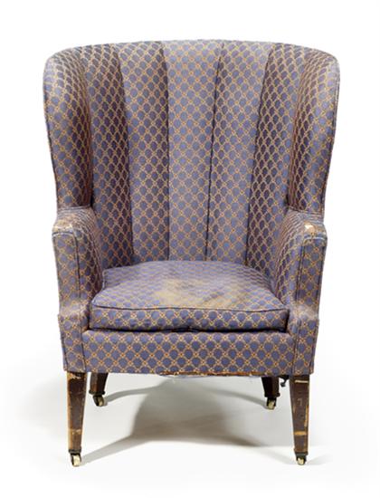 Appraisal: Federal barrel back upholstered armchair late th early th century