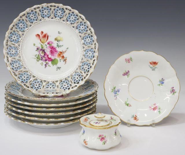 Appraisal: lot of German porcelains including pieces Meissen in the Scattered