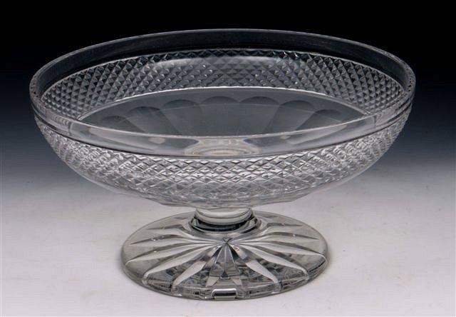 Appraisal: A ST LOUIS HEAVY CRYSTAL GLASS PUNCH BOWL with hob