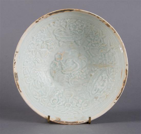 Appraisal: A White Glazed Chinese Bowl Diameter inches