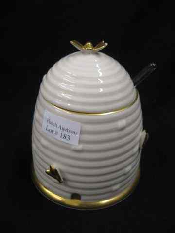 Appraisal: Lenox Porcelain Figural Beehive Honey Pot '' excellent