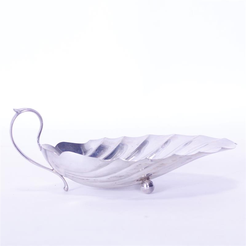 Appraisal: Hunt Silver Co sterling holloware shell form candy dish with