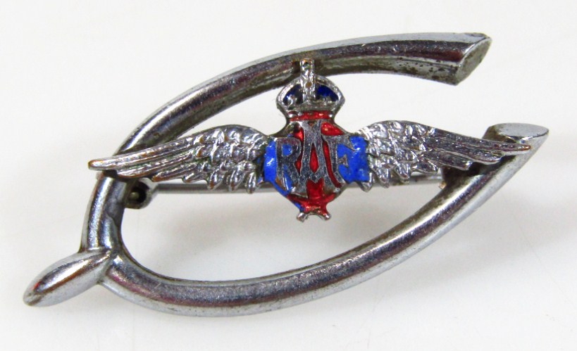 Appraisal: A mid thC RAF brooch on a wish bone back