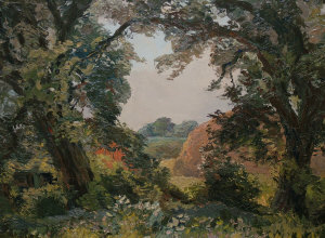 Appraisal: Slater British School late th Century- Woodland view oil on