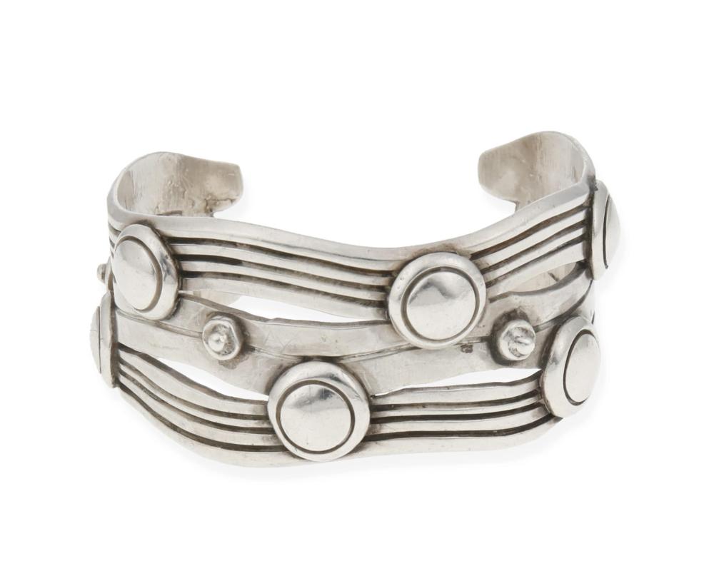 Appraisal: William Spratling - American A River of Life silver cuff