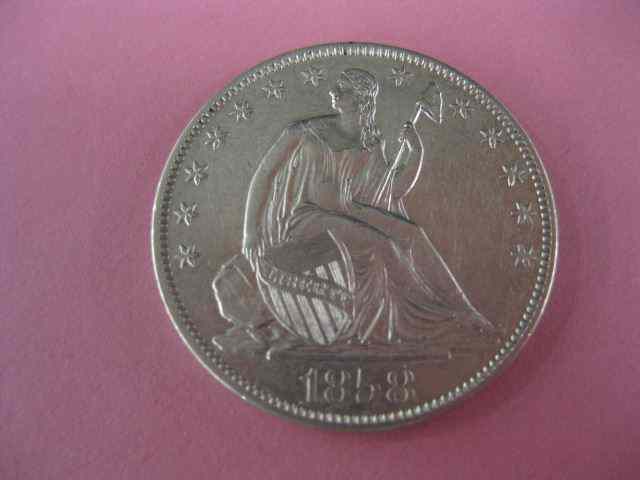 Appraisal: -O U S Seated Liberty Half Dollar extra fine