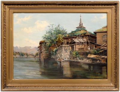 Appraisal: Ada Barclay Indian painting British died Dal Lake Kashmir signed