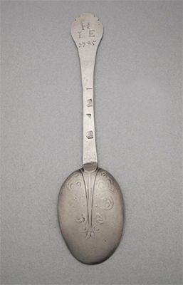 Appraisal: A William III spoon pricked 'H over I E' over