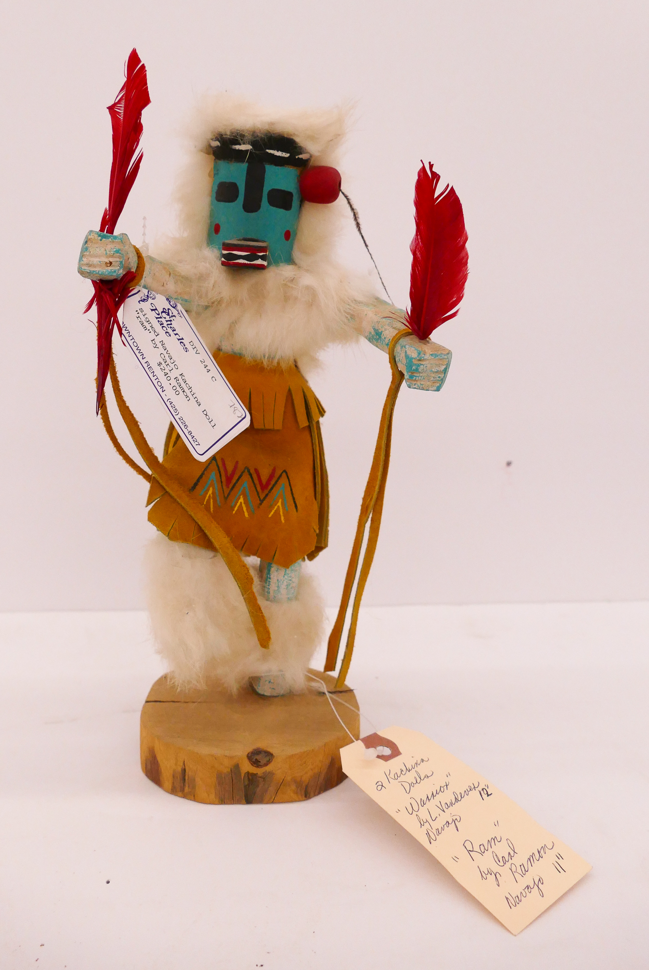 Appraisal: Carl Ramon Navajo Ram Kachina Doll- ''