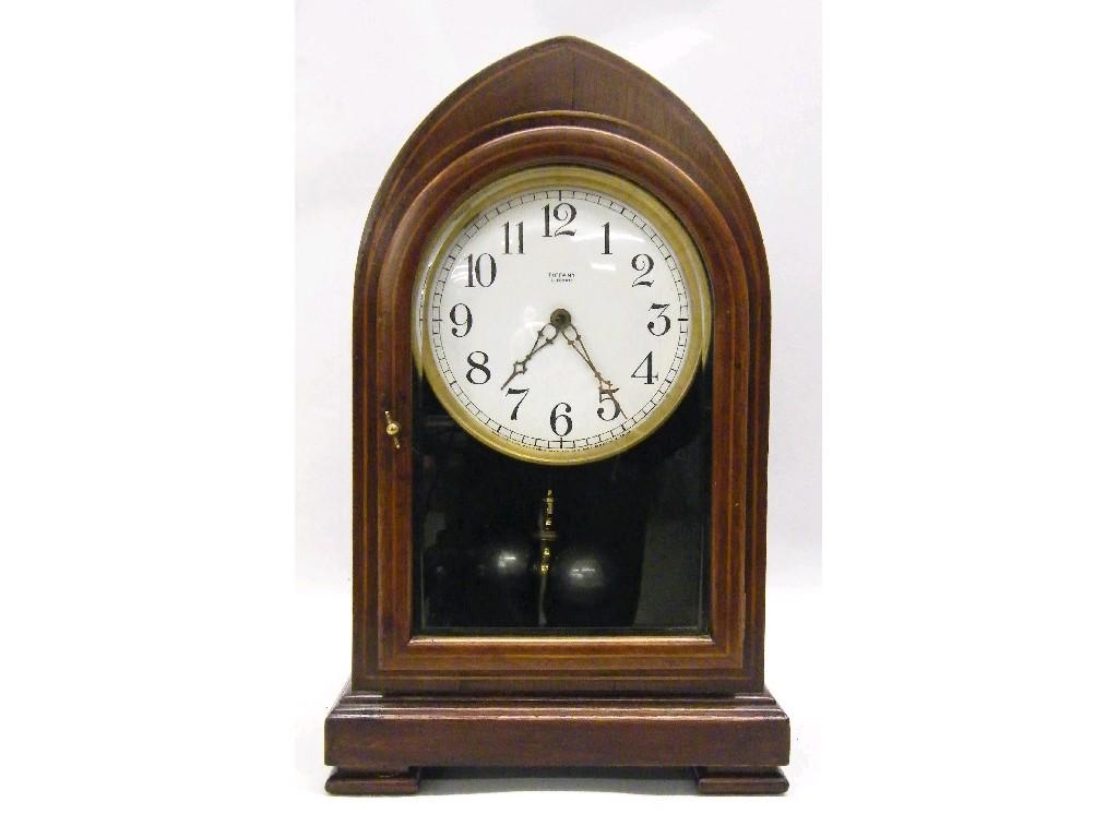 Appraisal: Six various square two train mantel clock movements with circular