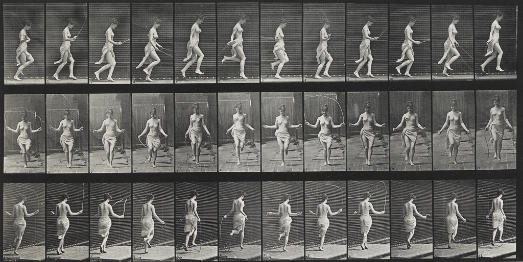 Appraisal: EADWEARD MUYBRIDGE - Woman skipping rope plate from Animal Locomotion