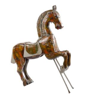 Appraisal: th C Polychromed American Carousel Horse American late th century