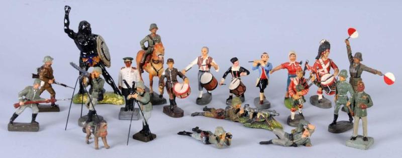 Appraisal: Composition Figure Lot Description Includes various figures made by Elastolin