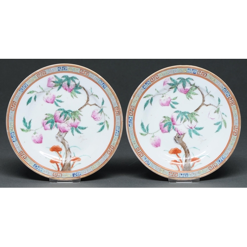 Appraisal: A pair of Chinese famille rose plates th early th