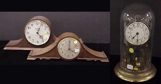 Appraisal: Ingraham c electric clock walnut veneer a Seth Thomas electric