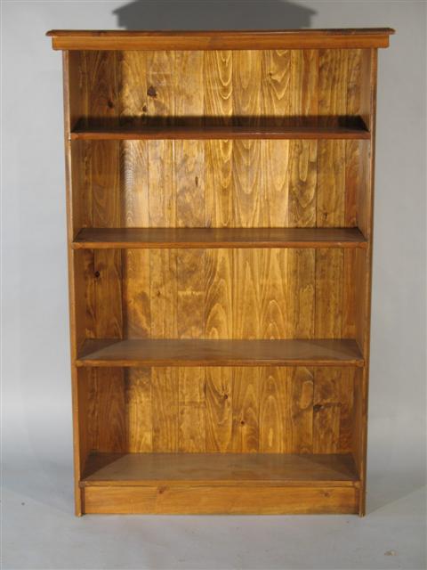 Appraisal: MODERN PINE BOOKSHELF h w d in