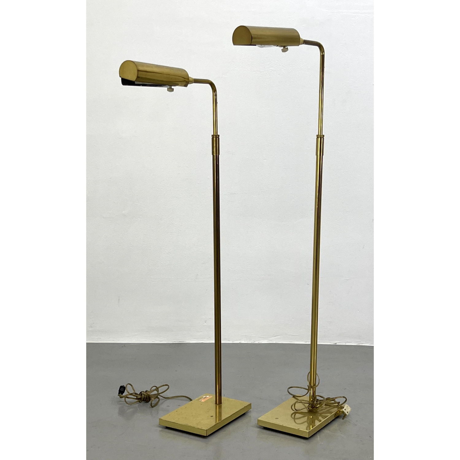 Appraisal: Pair Koch and Lowy Brass floor lamps Dimensions H inches