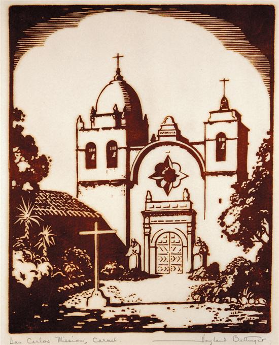 Appraisal: Hoyland B Bettinger Massachusetts California - SAN CARLOS MISSION CARMEL