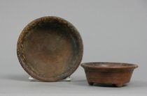 Appraisal: Two Pre-Columbian Bowls The first is shallow and wide measuring