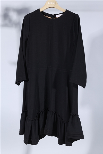 Appraisal: Black Chloe dress with flared skirt detail good condition with