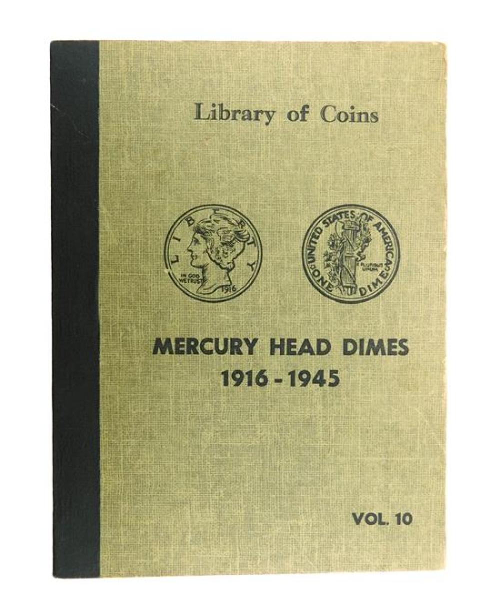 Appraisal: COINS Mercury c album Partially filled missing the key dates