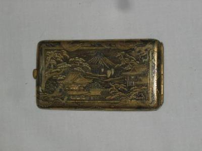 Appraisal: A JAPANESE METAL CIGARETTE CASE in the style of Komai