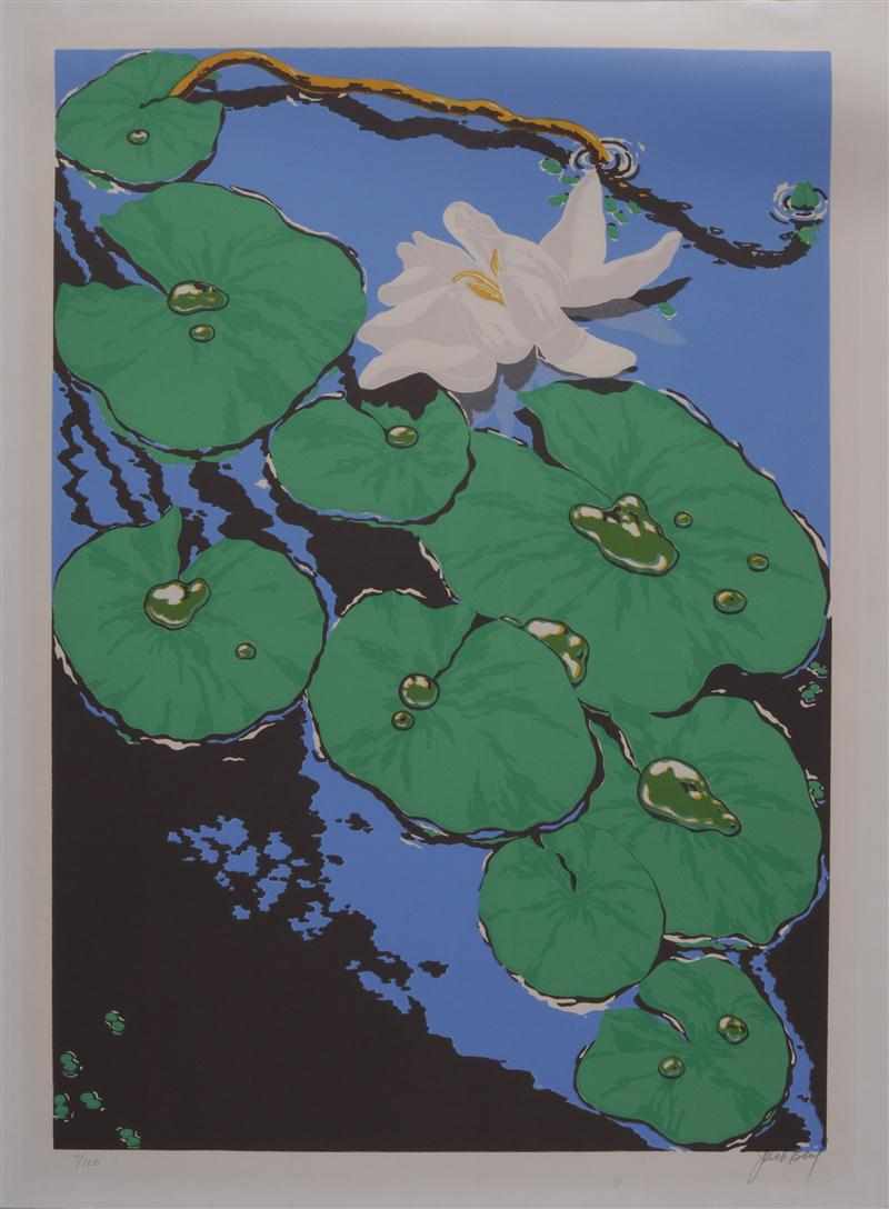 Appraisal: JACK BEAL AMERICAN b ''POND LILLIES '' Lithograph in colors