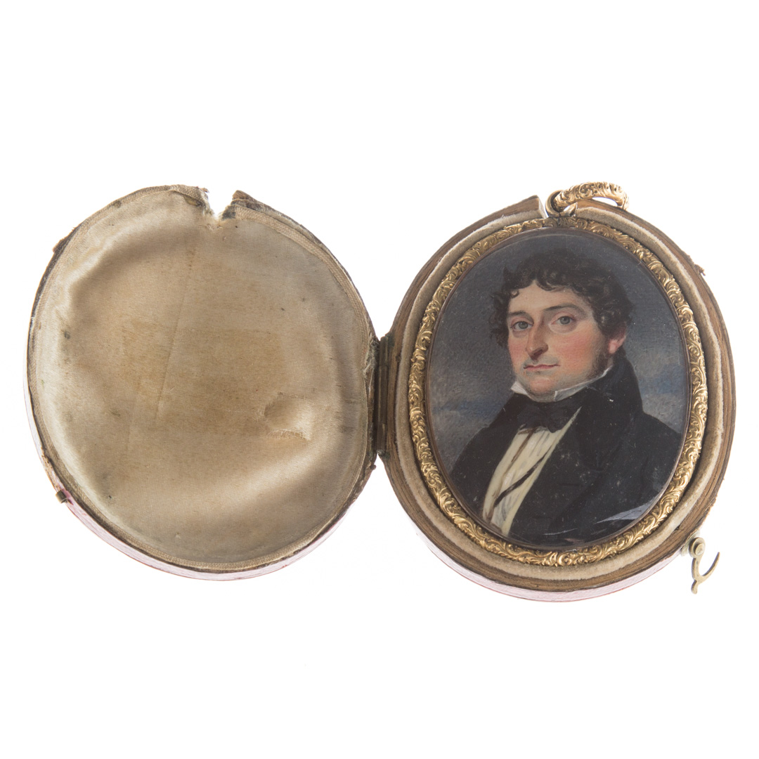 Appraisal: English School th century miniature portrait circa portrait of a