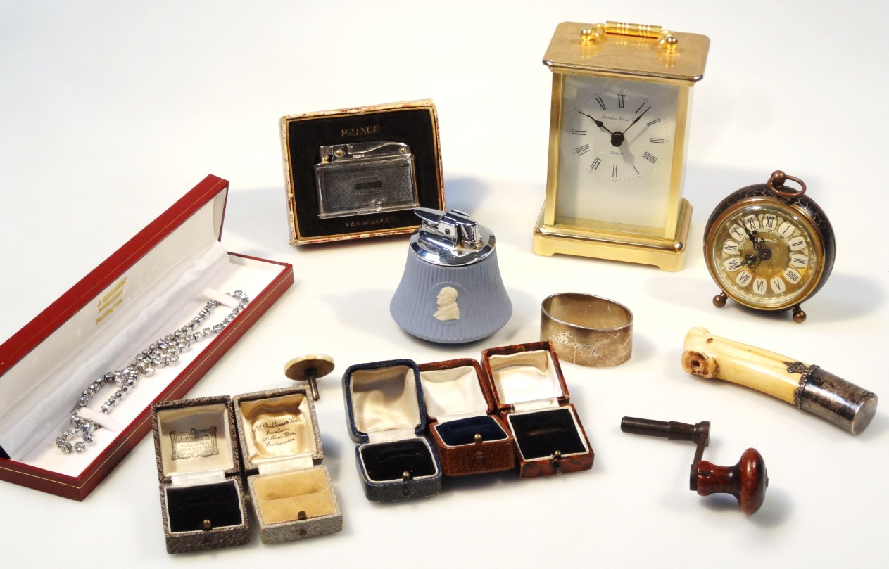 Appraisal: Various bygones collectables etc to include a polished ivory stick