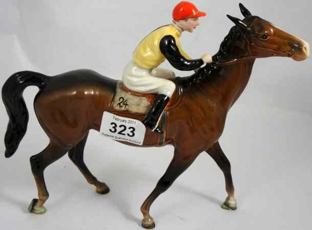 Appraisal: Beswick Model of Jockey On Walking Racehorse