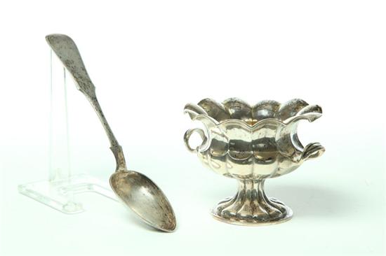 Appraisal: TWO PIECES OF RUSSIAN SILVER Late th century Serving spoon