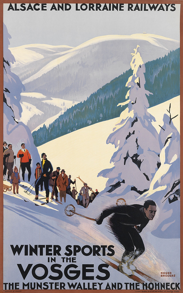 Appraisal: ROGER BRODERS - WINTER SPORTS IN THE VOSGES Circa x