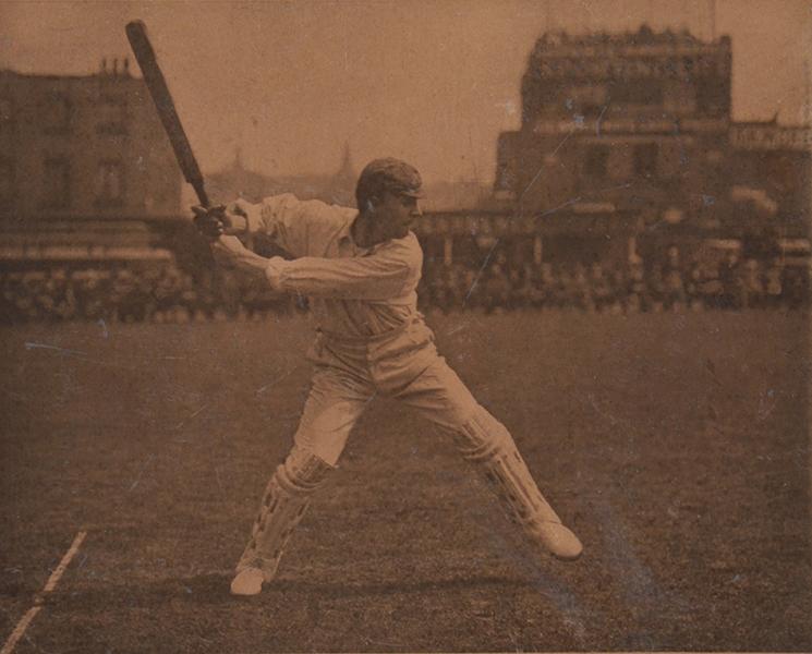 Appraisal: A SIGNED PHOTOGRAVURE OF AUSTRALIAN CRICKETER VICTOR TRUMPER BY GEORGE