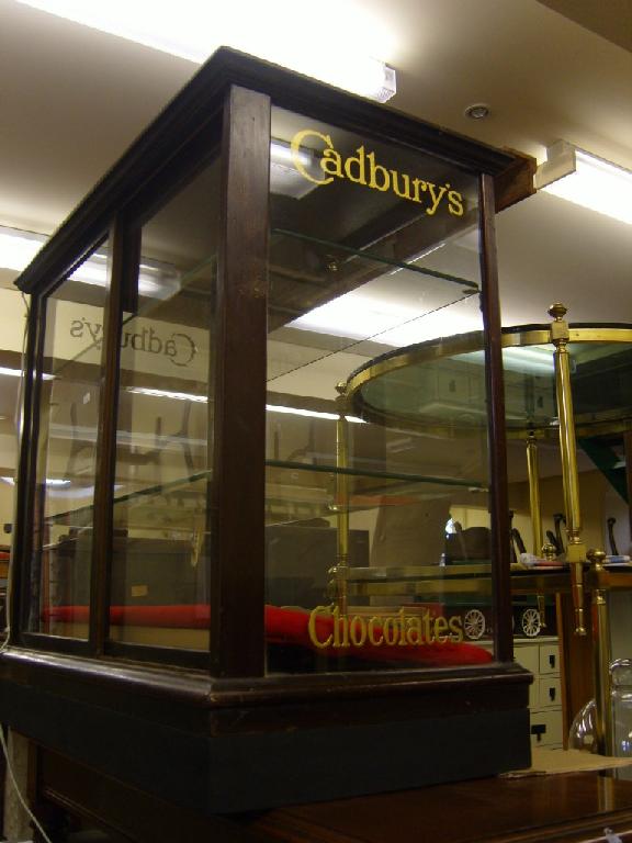 Appraisal: A Cadburys confectionery counter top display cabinet