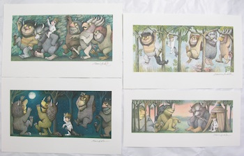 Appraisal: Maurice Sendak American Contemporary Four fine photolithographic prints of scenes