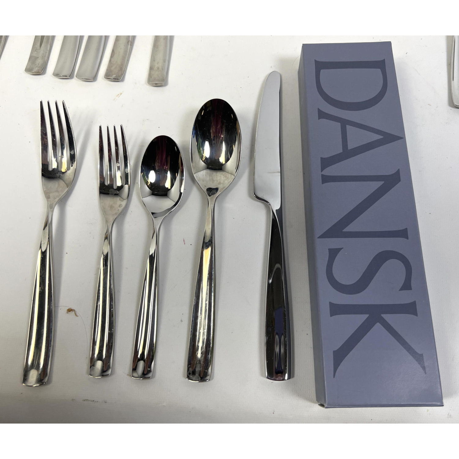 Appraisal: Service for TAPIO DANSK flatware STAINLESS plus serving pcs Two