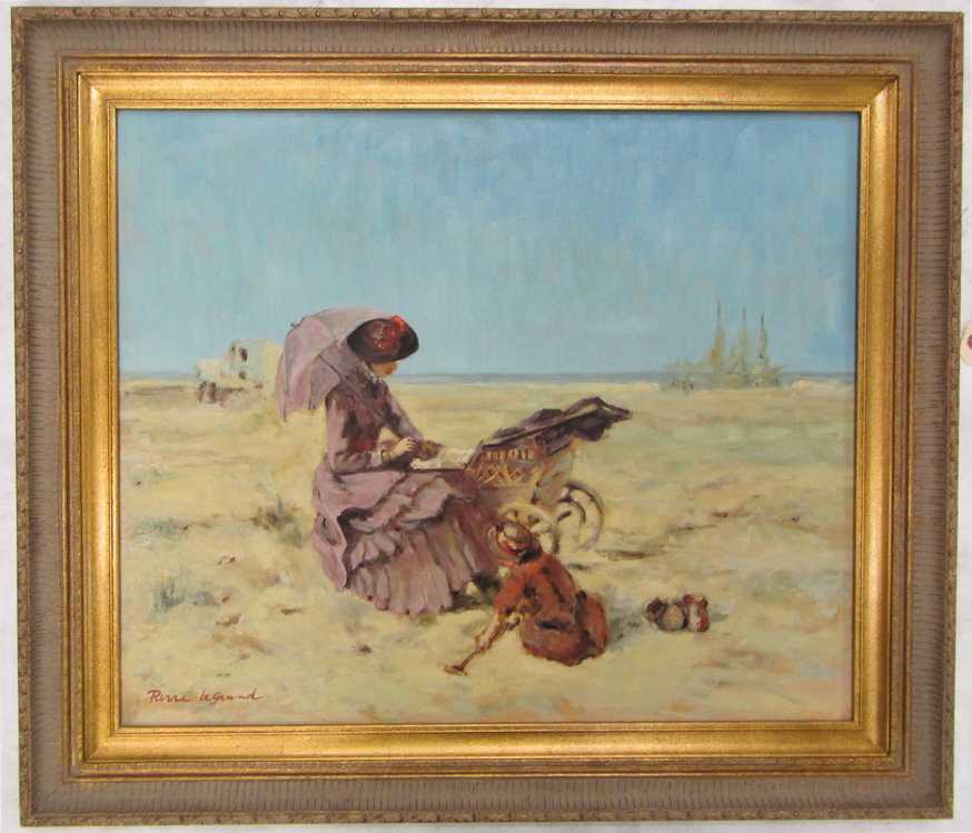 Appraisal: PIERRE LEGRAND OIL ON BOARD Holland France born The Beache