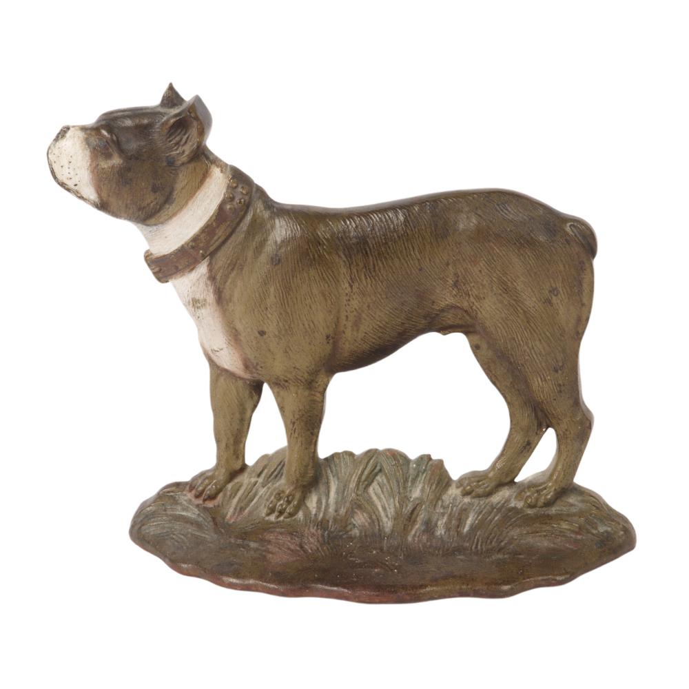 Appraisal: ANTIQUE S BRADLEY HUBBARD B H BOSTON TERRIER CAST IRON