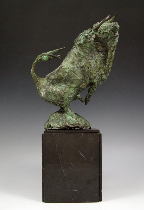 Appraisal: JUAREZ Heriberto Mexican - Bull Patinated Bronze '' h ''