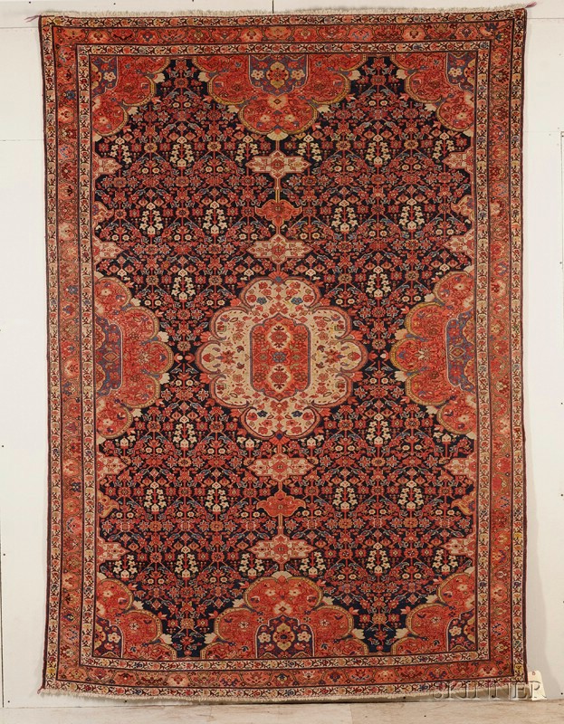 Appraisal: Malayer Carpet Northwest Persia late th century even wear two