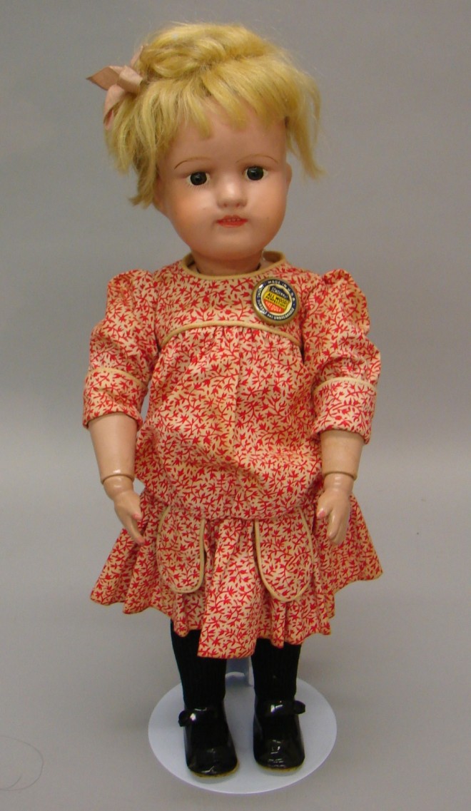 Appraisal: Schoenhut Miss Dolly Doll mark is incised on back of