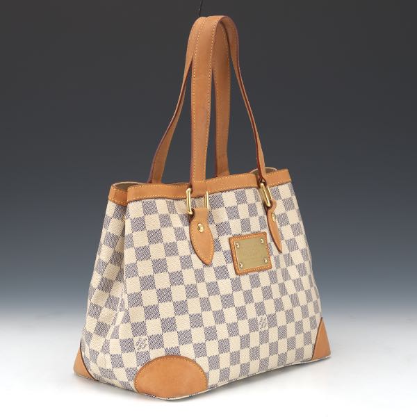 Appraisal: LOUIS VUITTON DAMIER AZUR HAMPSTEAD MM x x Made in