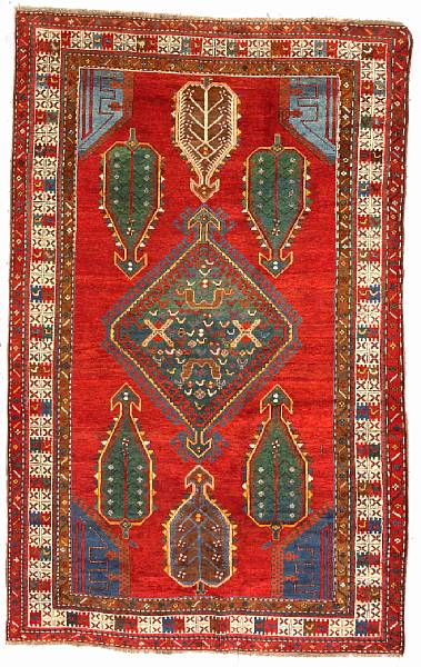 Appraisal: A Kazak rug Caucasus late th century size approximately ft