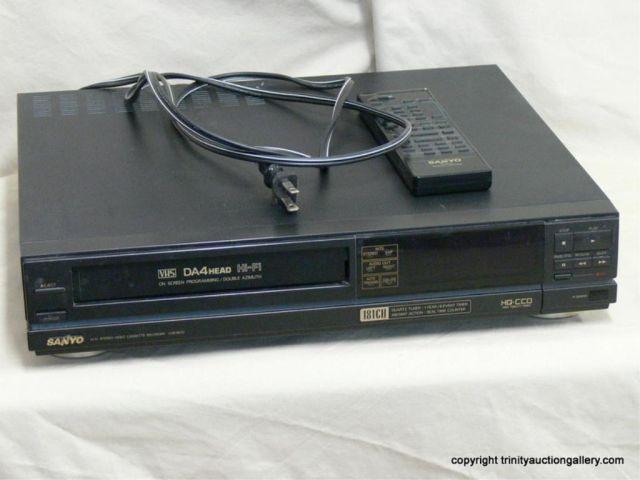 Appraisal: Sanyo VHR Head VHS Player Recorder - includes remote