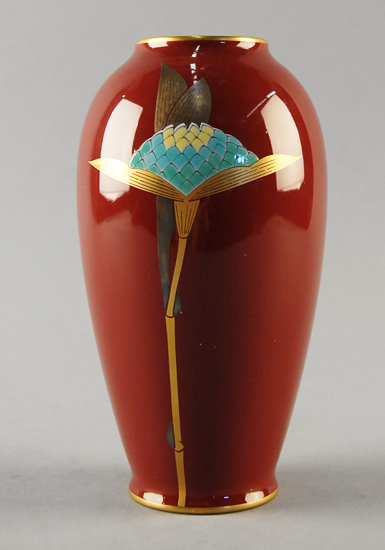 Appraisal: A th C Fukagawa Porcelain Vase having stylized gilt and