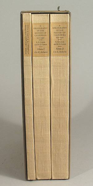 Appraisal: COWAN R E amp R G COWAN A Bibliography of